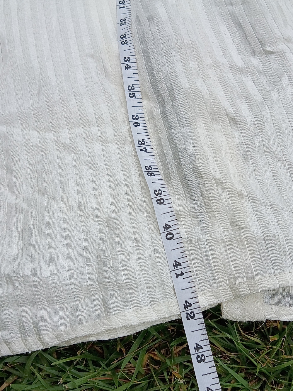 Vintage Textured Gauze Duster Jacket White Open Front Boho Artsy Layering Piece - Picture 3 of 14